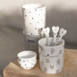 Preview: Bastion Collections Porzellanlöffel / LOVE IT / 14cm - schwarz