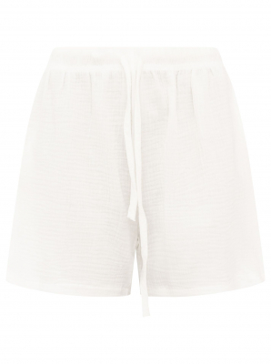 Zwillingsherz Musselin-Shorts / BETTER DAYS / One Size-Weiss