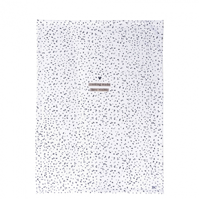 Bastion Collections Geschirrtuch / COOKING MADE LOVE VISIBLE / 50cm x 70cm