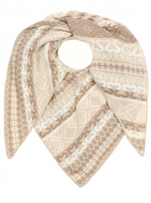 Zwillingsherz Dreieckschal / RIO /  Beige