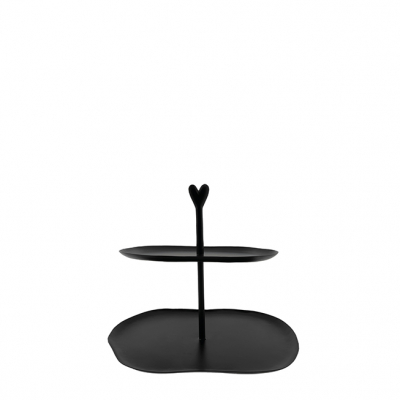 Bastion Collections Etagere / HEART / Mattschwarz