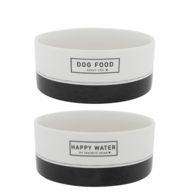 Bastion Collections Schale / DOG FOOD & HAPPY WATER / Set