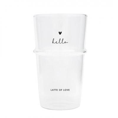 Bastion Collections Latte Macchiatoglas / HELLO 