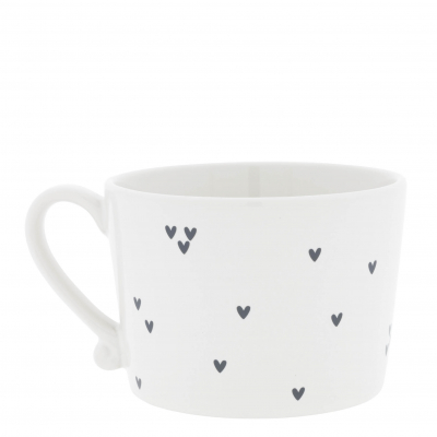 Bastion Collections Tasse / HEARTS - Allover-Print