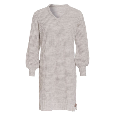 Knitfactory Strickkleid /ROBIN / Beige - Gr. 40/42