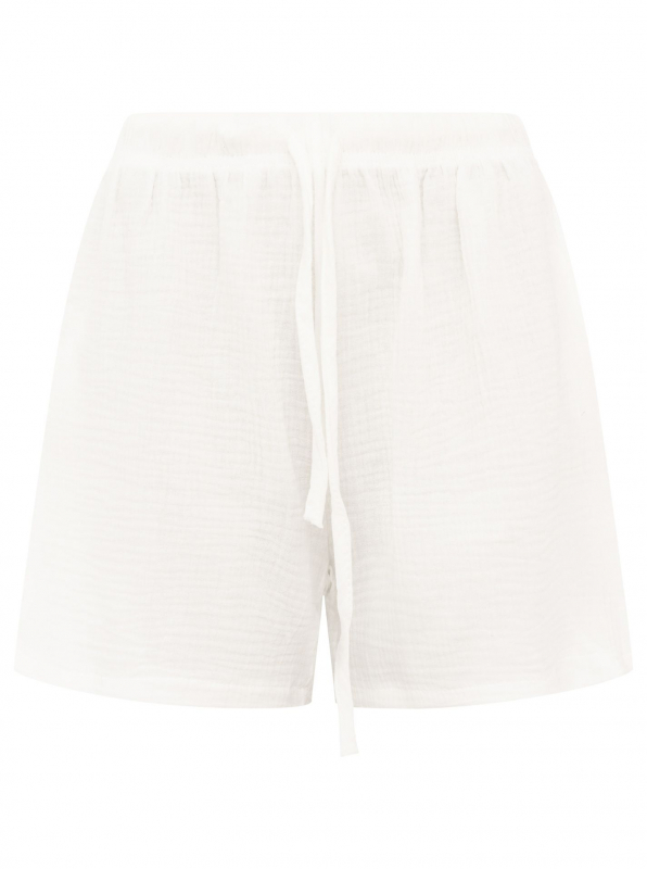 Zwillingsherz Musselin-Shorts / BETTER DAYS / One Size-Weiss