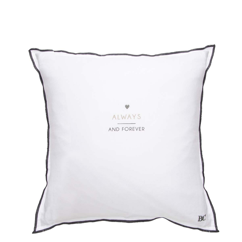 Bastion Collections Kissenhülle / ALWAYS & forever / 50cm x 50cm