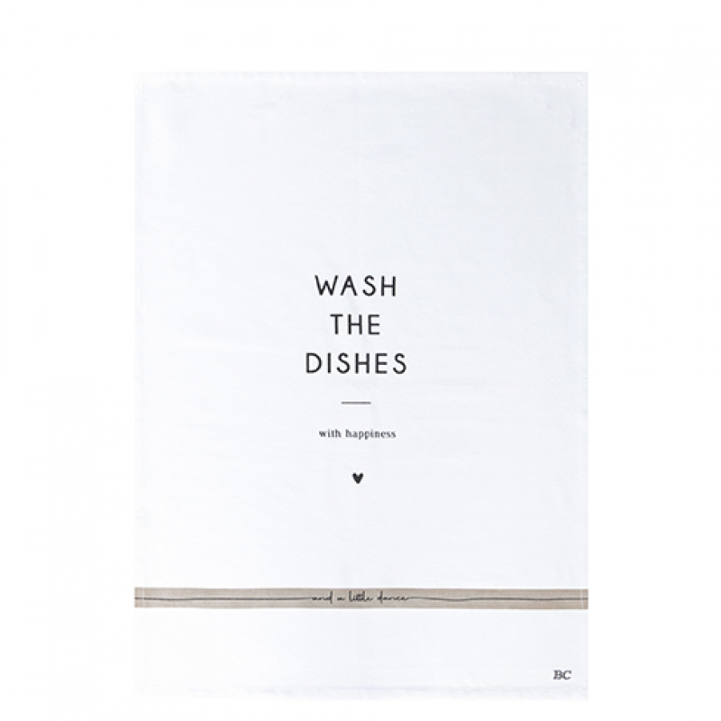 Bastion Collections Geschirrtuch / WASH  THE DISHES.../ 50cm x70cm