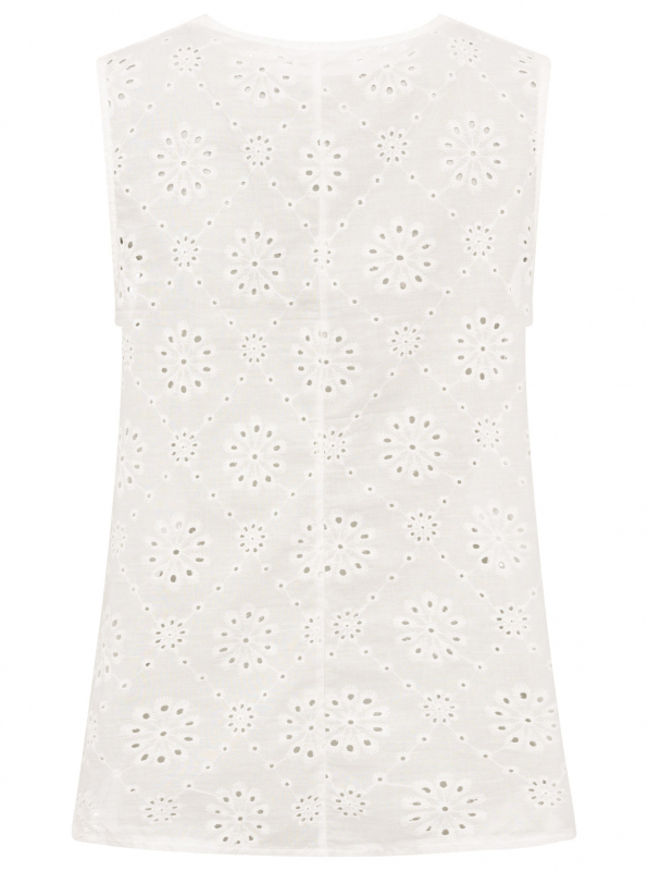 Zwillingsherz Top / LOCHSTICKEREI / One Size