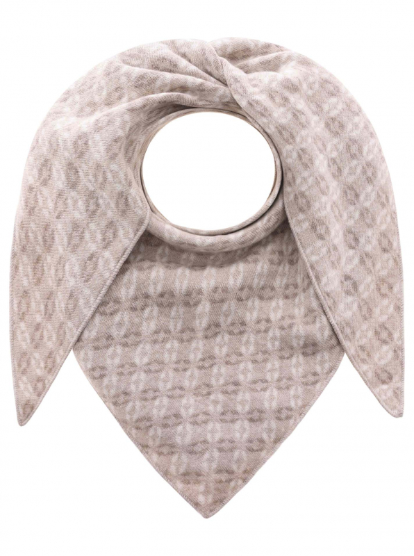 Zwillingsherz Cashmere-Dreieckschal / WINTERDAYS / Beige