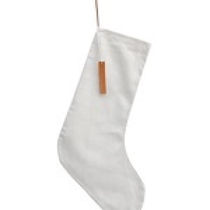 nikolausstiefel aus Stoff in weiss