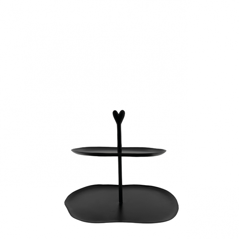 Bastion Collections Etagere / HEART / Mattschwarz