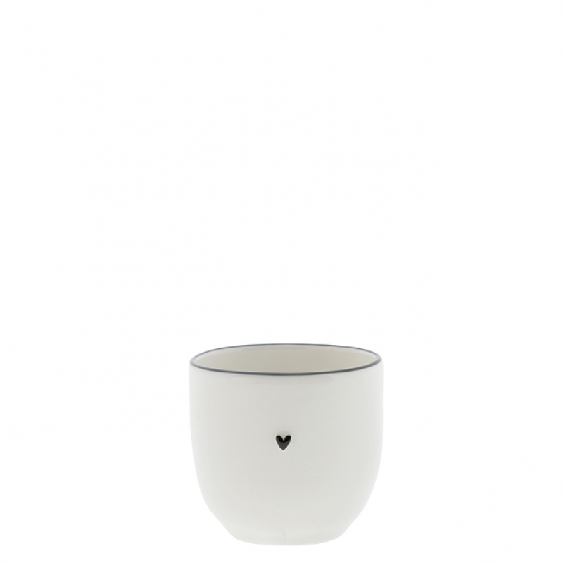 Bastion Collections Eierbecher / Herz - schwarz