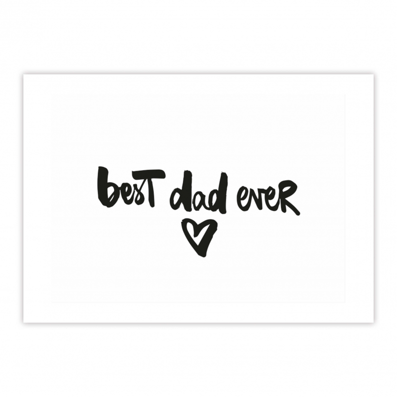 Postkarte / BEST DAD EVER 