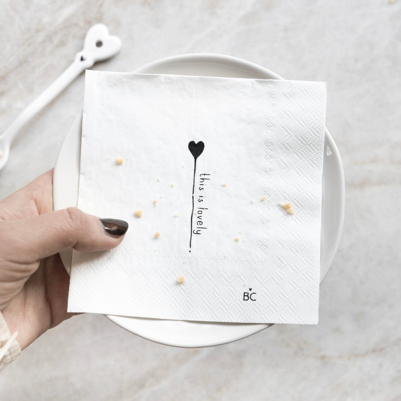 Bastion Collections Servietten / THIS IS LOVELY / 20 Stück
