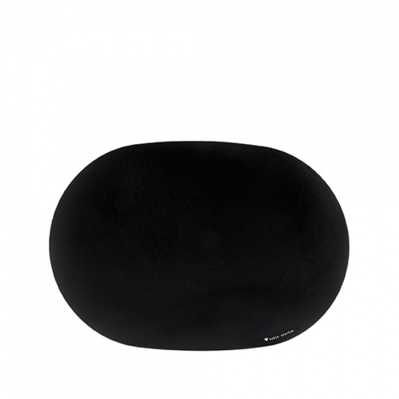 Bastion Collections / Tischset - schwarz -oval