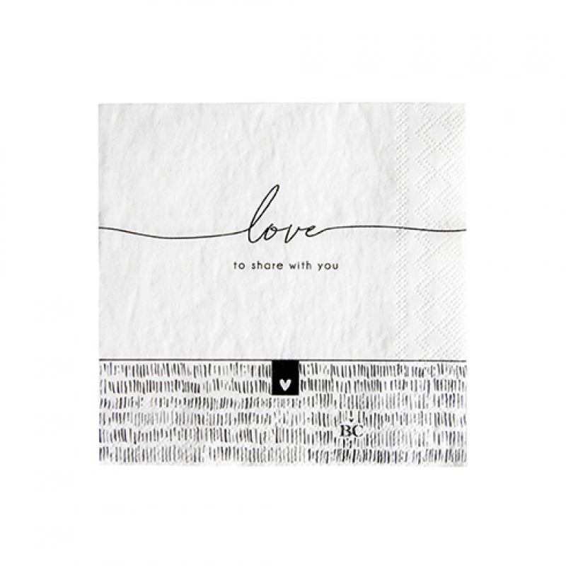 Bastion Collections Servietten / LOVE - to share with you