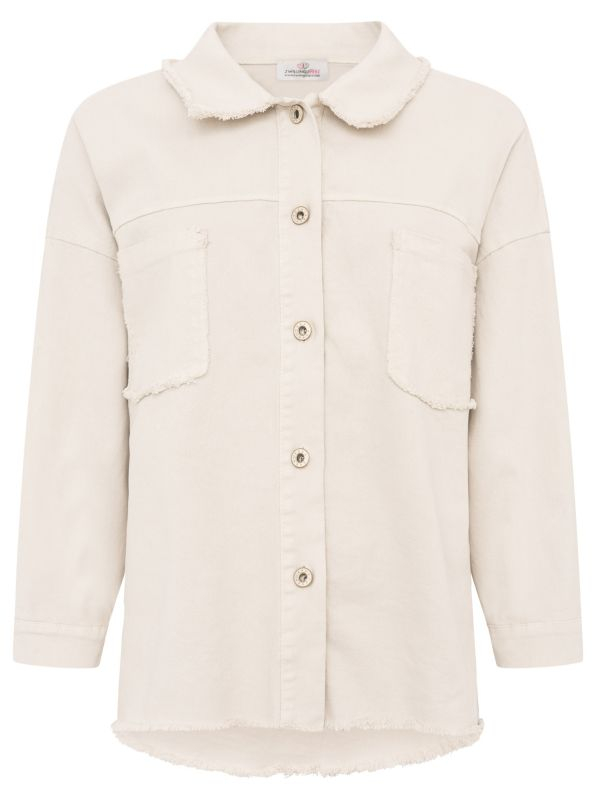 Zwillingsherz Jeansjacke Beige