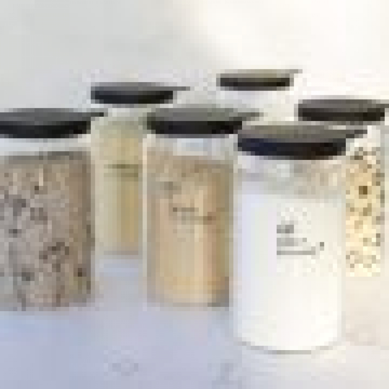 Bastion Collections Vorratsglas / BLUMEN / 12cm x 6cm