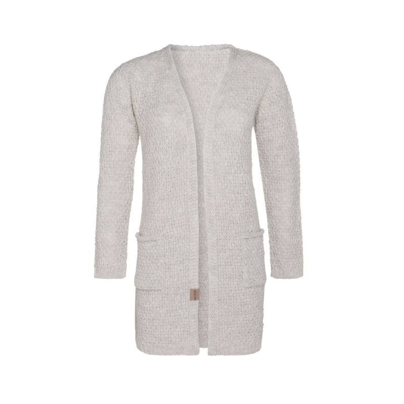 Knit Factory Strickjacke / LUNA mit Taschen / Beige