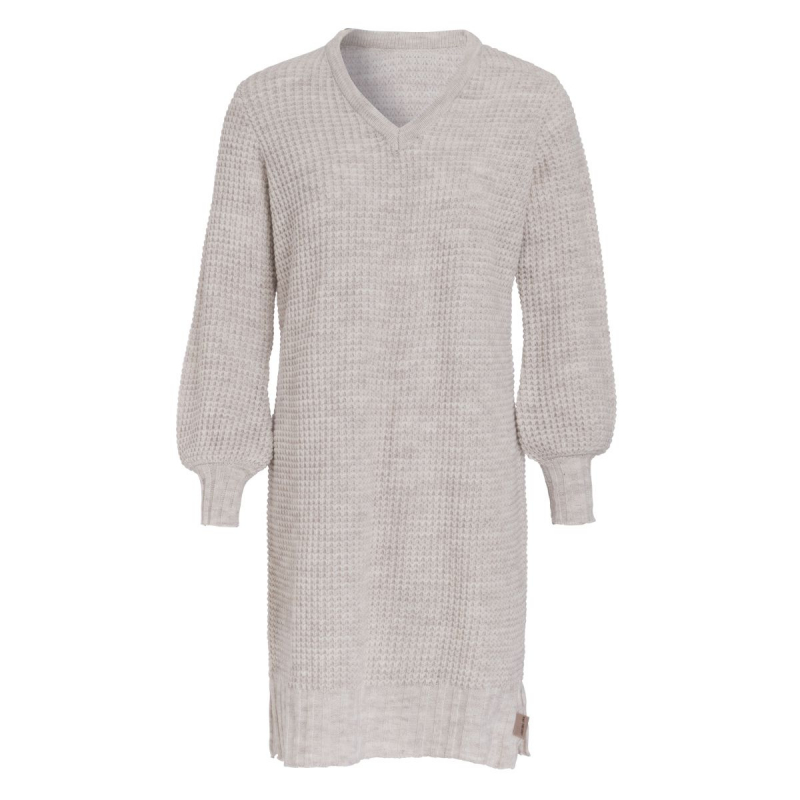 Knitfactory Strickkleid /ROBIN / Beige - Gr. 40/42