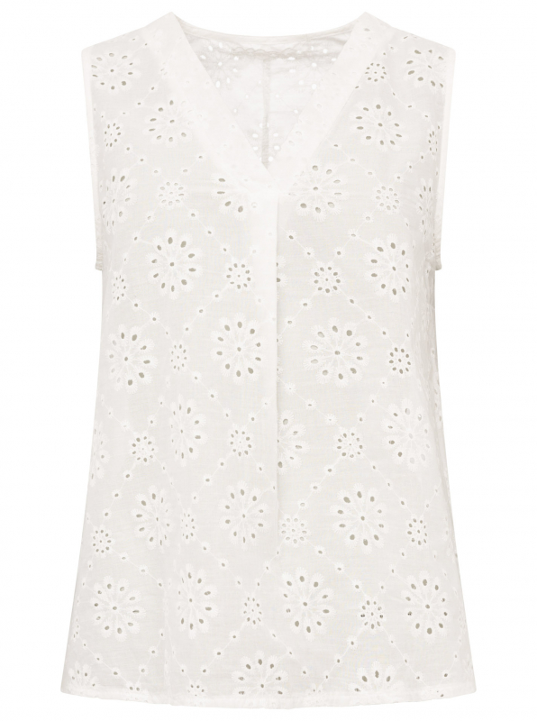 Zwillingsherz Top / LOCHSTICKEREI / One Size
